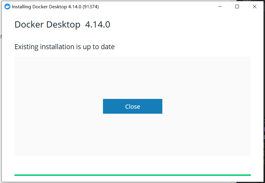 Docker Desktop安装完成界面